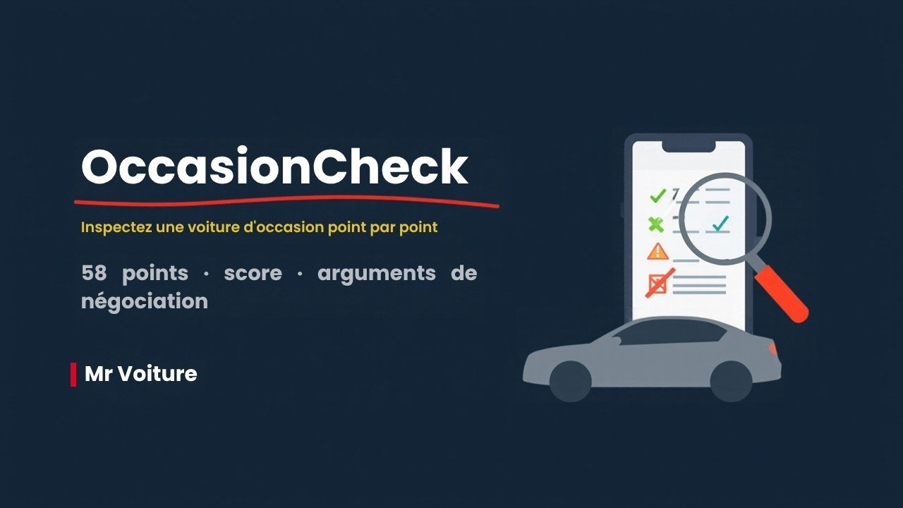 OccasionCheck — inspecter une voiture d’occasion